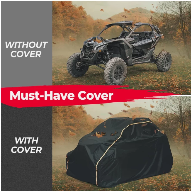 UTV Cover for Can-Am Maverick X3, Polaris RZR, Kawasaki - Image 2