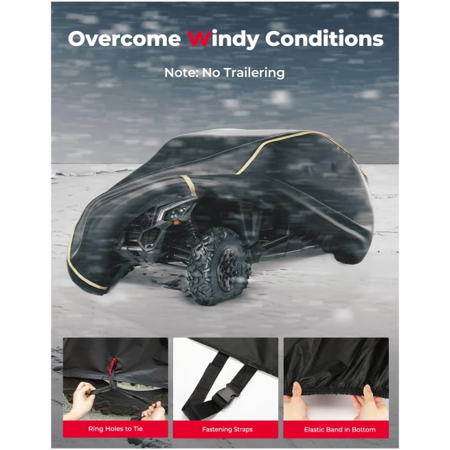 UTV 4-Seater Cover For Can Am Maverick X3 Max/ RZR/ General - Image 3