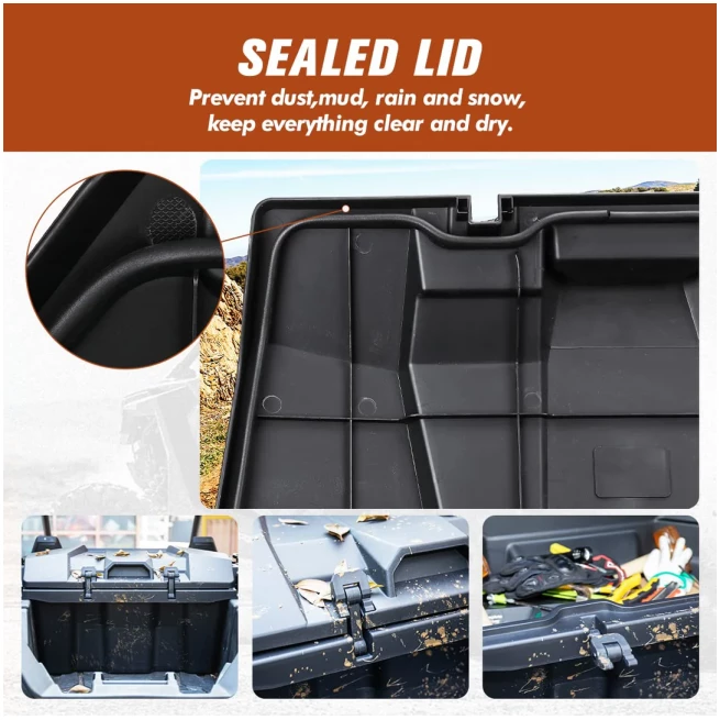 73 QT Rear Storage Bed Box for Polaris RZR PRO XP / 4 (2020-2024) - Image 3