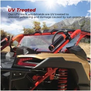 Rear Windshield for Can Am Maverick X3/ X3 Max - Image 2