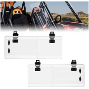 2PCS UTV Side Wind Deflectors for Can-Am / Polaris fit 1.5-2.2 inch Roll Bar - Image 7