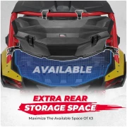 Rear Rack Spare Tire Rack with Gas Strut for Can Am X3 / X3 Max - Image 3