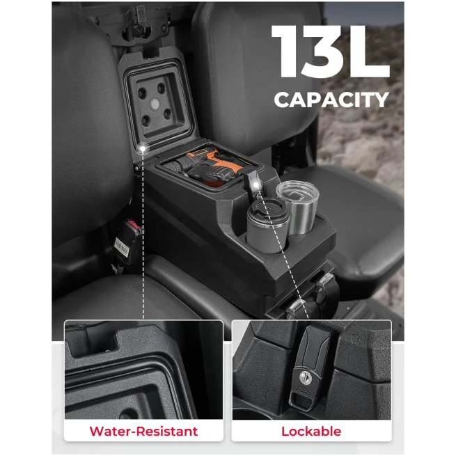 Bench Seat Console Armrest Box for Can-Am Defender - Image 3