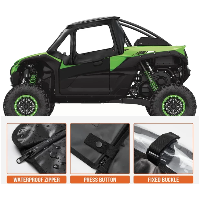 Soft Cab Enclosures Upper Door Set for Kawasaki Teryx 1000 - Image 4