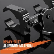 Aluminum UTV Whip Light Mount for 1.5 to 2" Roll Cage - Image 5