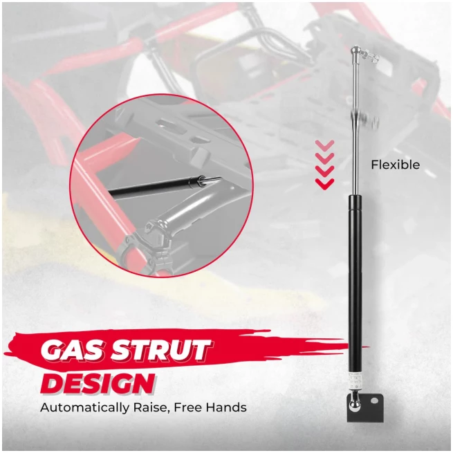 Rear Rack Spare Tire Rack with Gas Strut for Can Am X3 / X3 Max - Image 4