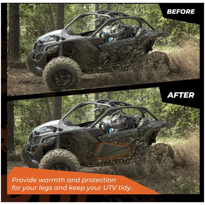 Front Lower Doors with Metal Frame for Can-Am Maverick X3 - Image 4