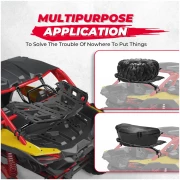 Rear Rack Spare Tire Rack with Gas Strut for Can Am X3 / X3 Max - Image 6