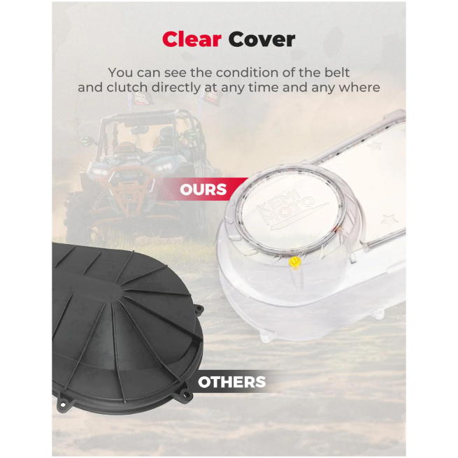 Outer Clutch Cover with RGB Lights for Polaris RZR Ranger (2017-2021) - Image 5
