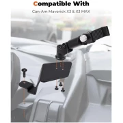 360° Adjustable CNC Phone Mount for Can-Am Maverick X3/MAX - Image 6