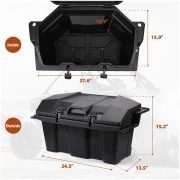 73 QT Rear Storage Bed Box for Polaris RZR PRO XP / 4 (2020-2024) - Image 6