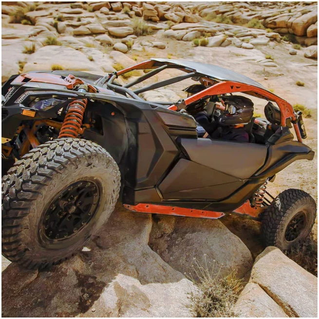 Front Lower Doors with Metal Frame for Can-Am Maverick X3 - Image 6