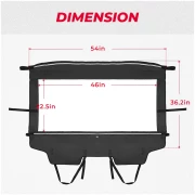 Rear Soft Rear Windshield for Kawasaki TERYX 4 800 - Image 5
