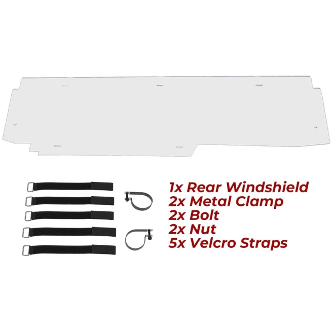 Rear Windshield for Can Am Maverick X3/ X3 Max - Image 7