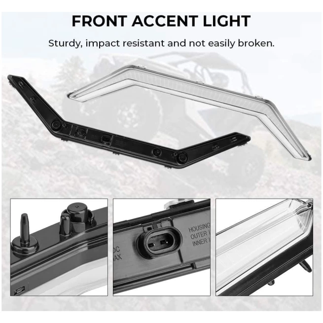 UTV LED Center Grill Light Accent Light for Polaris RZR PRO XP 4 / PRO R - Image 2