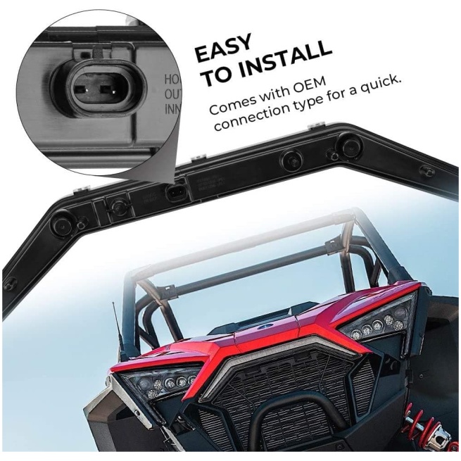 UTV LED Center Grill Light Accent Light for Polaris RZR PRO XP 4 / PRO R - Image 3