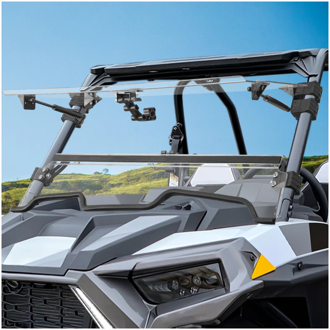 3-IN-1 Folding Windshield for Polaris RZR XP 1000 - Image 8