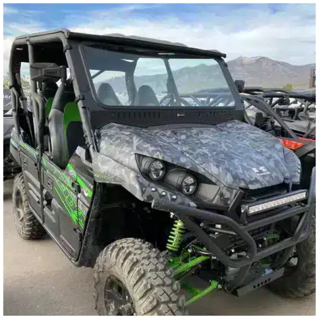 KAWASAKI TERYX (2016-2024) VENTED GLASS WINDSHIELD