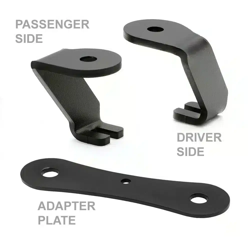 A-Pillar Antenna Mount Ford F-Series Chevy Silverado Dodge Ram - DRIVER AND PASSENGER KIT
