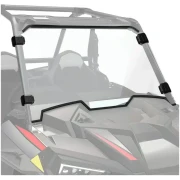 Front Full Windshield with 4 Black Clamps for Polaris RZR