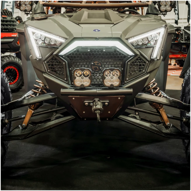 SDR Polaris Pro R/Turbo R Winch Single Tube Front Bumper - Image 4