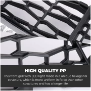 Front Mesh Grill with LED Light Bar for Polaris RZR PRO XP/TURBO R - Image 4