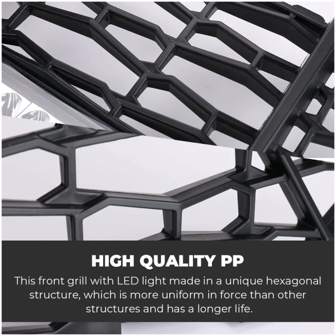 Front Mesh Grill with LED Light Bar for Polaris RZR PRO XP/TURBO R - Image 4