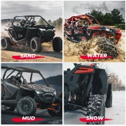 Kemimoto Polaris RZR Pro R 4 Pcs Mud Fender Flares - Image 7