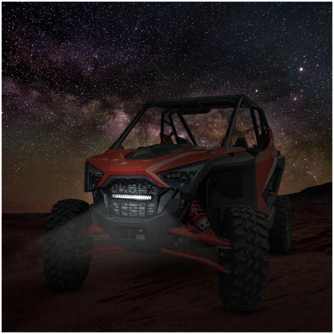 Front Mesh Grill with LED Light Bar for Polaris RZR PRO XP/TURBO R - Image 7