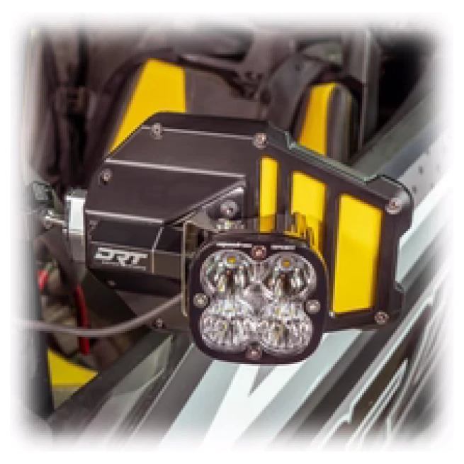 DRT Billet Aluminum Tactical Convex Side Lighted Mirror Set Kit - Image 9