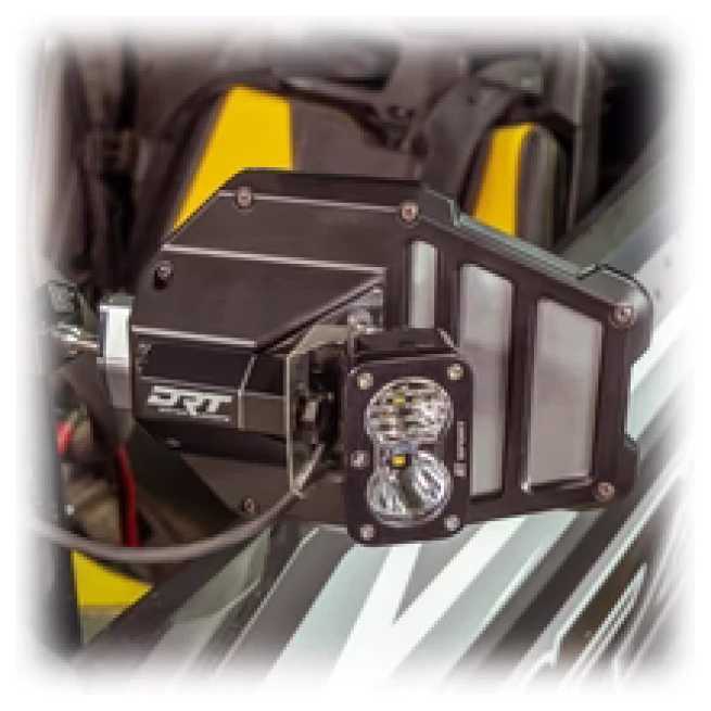 DRT Billet Aluminum Tactical Convex Side Lighted Mirror Set Kit - Image 8