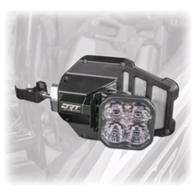 DRT Billet Aluminum Tactical Convex Side Lighted Mirror Set Kit - Image 5